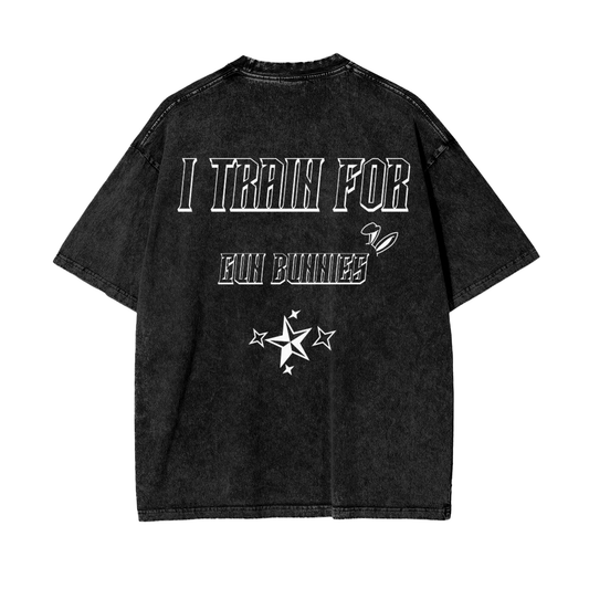 Gun Bunny Oversize Snow Washed T-Shirt