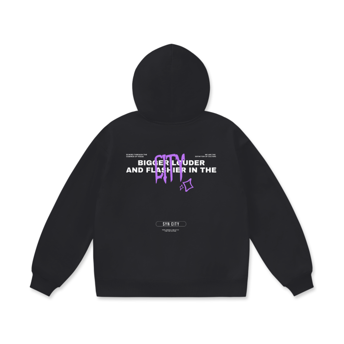 Flashier In The City Oversize Fleece Hoodie